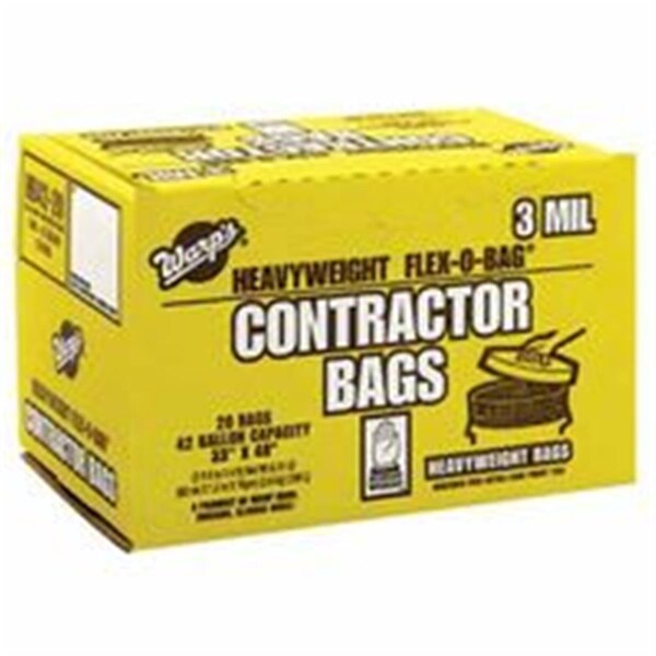 Warp Brothers Warp Brothers 795-HB33-60-R Trash Can Liners With Recycled Plastic; 33 gal. 2.5 Mil 795-HB33-60-R - main